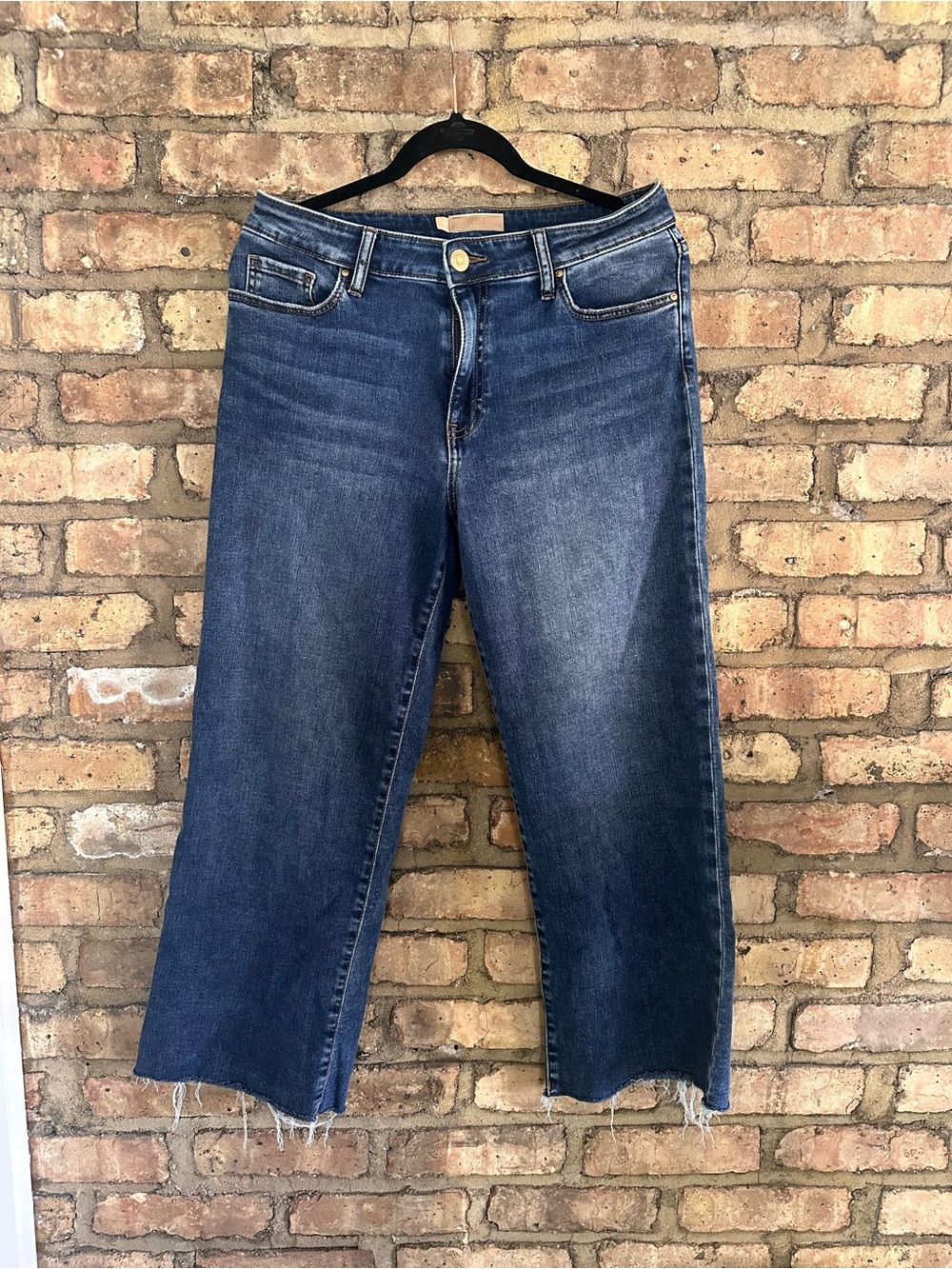 Kut from the Kloth Indigo Straight Crop Jeans